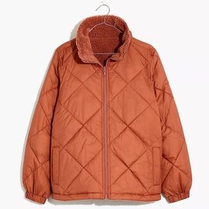 Madewell Rust Quilted Jacket